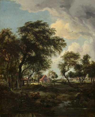 Une ferme au soleil - Meindert Hobbema