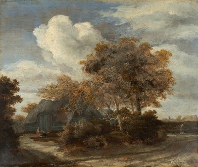 Cabane au bord de la route - Meindert Hobbema