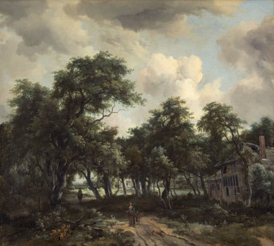 Cabane parmi les arbres - Meindert Hobbema