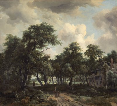 Cabane parmi les arbres, c. 1664 - Meindert Hobbema