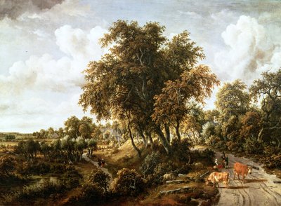 Route sur la digue - Meindert Hobbema