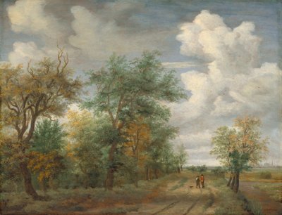 Paysage boisé avec personnages - Meindert Hobbema