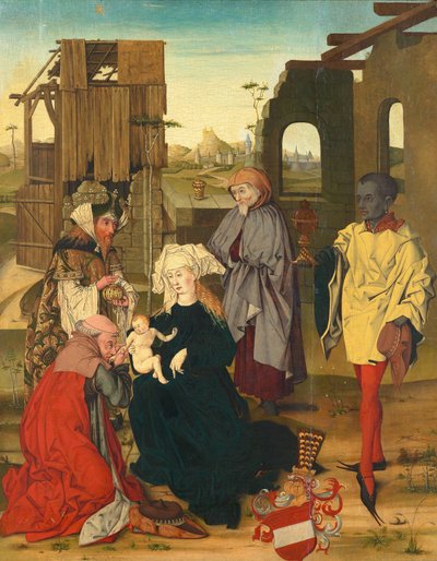 Adoration des Rois Mages - Meister der Anbetung mit dem Bindenschild