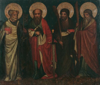 Les apôtres Pierre, Paul, Jacques le Mineur et Simon - Meister von Laufen