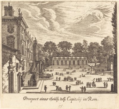 Capitole, Rome - Melchior Küsel after Johann Wilhelm Baur