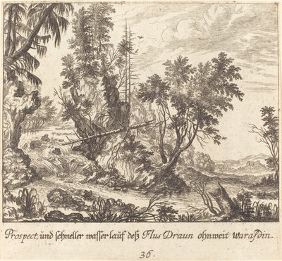 Rivière Draun - Melchior Küsel after Johann Wilhelm Baur