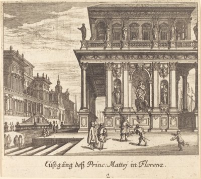 Palais, Florence - Melchior Küsel after Johann Wilhelm Baur