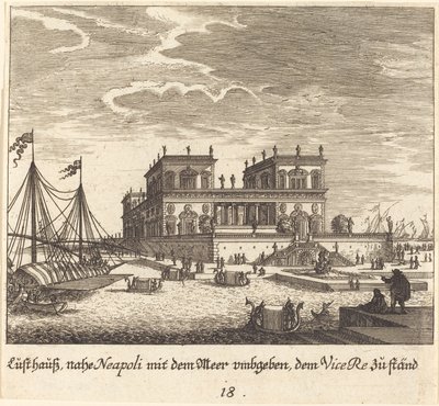 Palais, Vice-roi, Naples - Melchior Küsel after Johann Wilhelm Baur