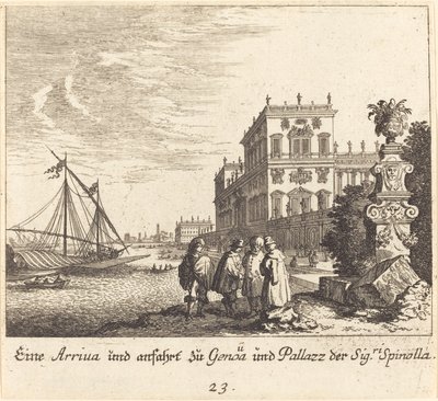 Palais Spinola, Gênes - Melchior Küsel after Johann Wilhelm Baur