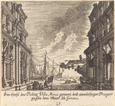 Palazzo Villamena, Gênes - Melchior Küsel after Johann Wilhelm Baur