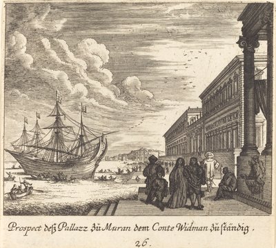 Palais du Comte Widman - Melchior Küsel after Johann Wilhelm Baur