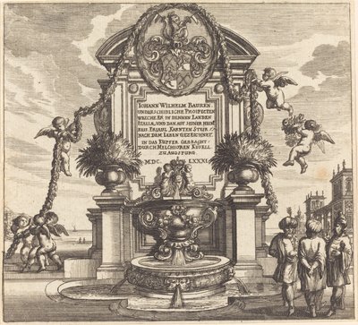 Page de titre - Melchior Küsel after Johann Wilhelm Baur