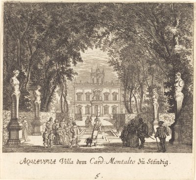 Villa Aquaviva - Melchior Küsel after Johann Wilhelm Baur