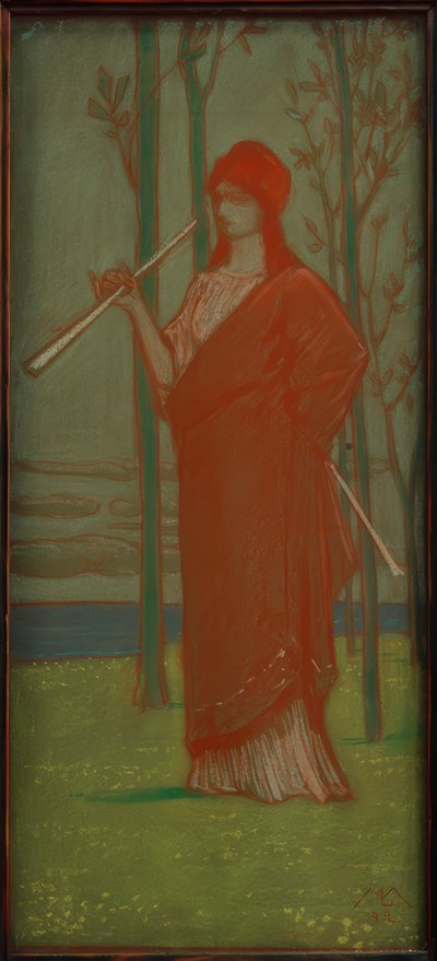 La muse au bord de la mer - Melchior Lechter