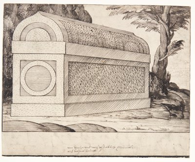 Un sarcophage - Melchior Lorck