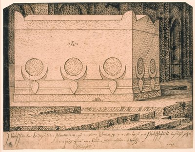 Un sarcophage à Plovdiv ou Philippis - Melchior Lorck