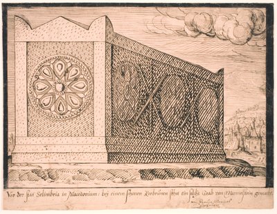 Un sarcophage à Silivri - Melchior Lorck