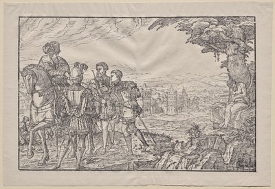 Le père mort et ses trois fils - Melchior Lorck