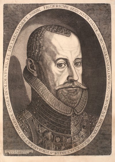 Portrait du roi Frederik II - Melchior Lorck
