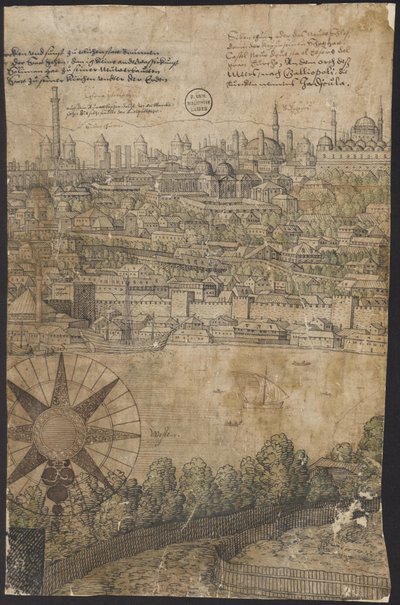 Vue de Constantinople, Feuille 12, Melchior Lorck, 1559 - Melchior Lorck