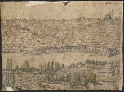 Vue de Constantinople, feuille 14, Melchior Lorck, 1559 - Melchior Lorck