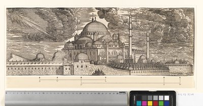 La mosquée Suleimanyie, vue du nord-est - Melchior Lorck