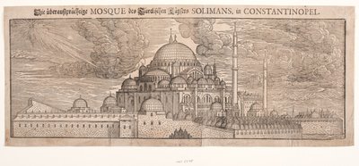 La mosquée Suleimanyie, vue du nord-est - Melchior Lorck