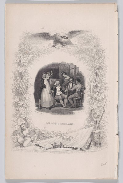 Le bon vieil homme des Chansons de Béranger, 1829 - Melchior Peronard