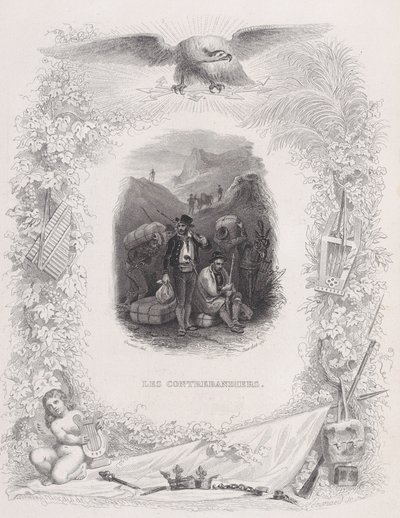 Les contrebandiers, des Chansons de Béranger, 1829 - Melchior Peronard