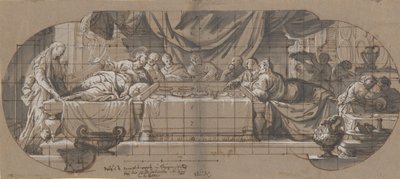 Festin dans la maison de Simon, 1699 ou avant - Melchior Steidl