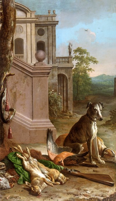 Gibier mort dans un paysage - Melchior d