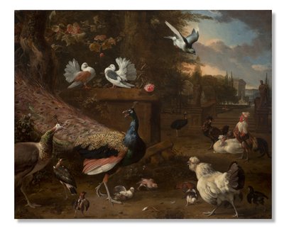 Ménagerie, vers 1680 - Melchior de Hondecoeter