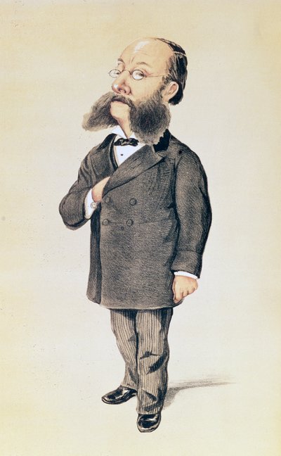 Paul Julius Reuter, caricature de Vanity Fair, 1872 - Melchiorre Delfico