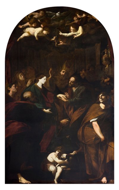 Le Mariage de la Vierge par Melchiorre Gherardini dit il Ceranino (1607-1668) 1629-1632 Collection Privée - Melchiorre Gherardini