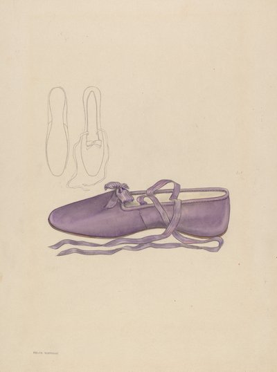 Pantoufle, vers 1936 - Melita Hofmann