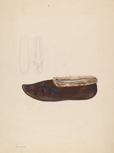 Pantoufle, vers 1936 - Melita Hofmann