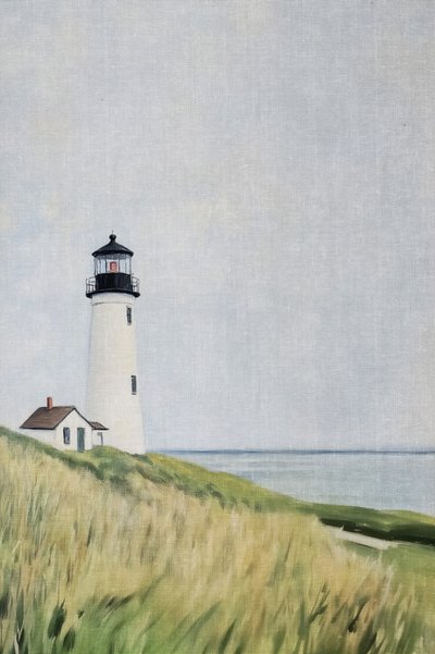 Phare sur les dunes herbeuses - Melloi Art Prints