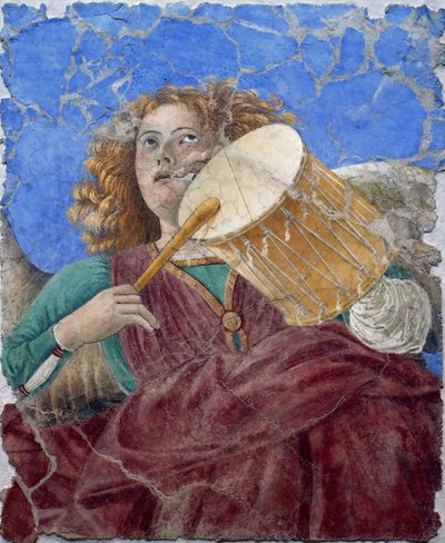 Ange musicien par Melozzo da Forli, vers 1480 (fresque) - Melozzo da Forli