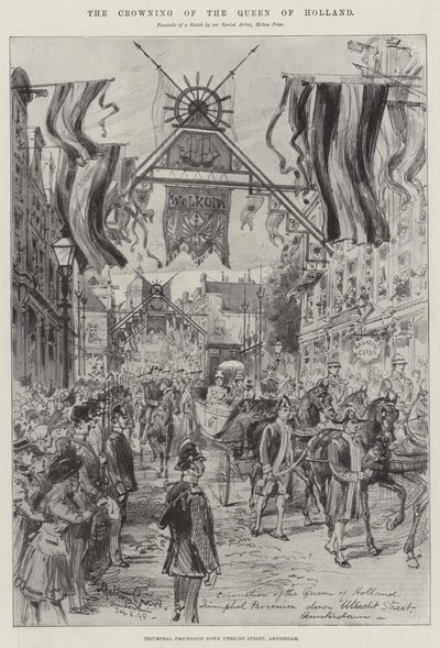 Le couronnement de la reine de Hollande - Melton Prior