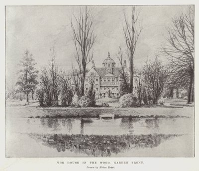 La maison dans les bois, façade du jardin - Melton Prior