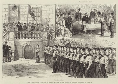 Le Prince et la Princesse de Galles à l
