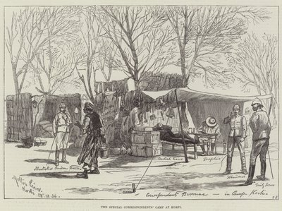 Le Camp des Correspondants Spéciaux à Korti - Melton Prior