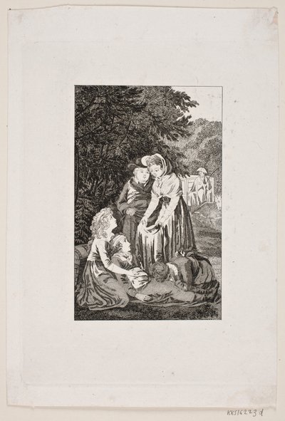 Illustration avec quatre personnes autour d