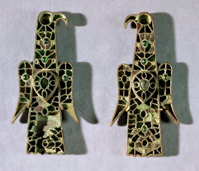 Paire de broches en forme d