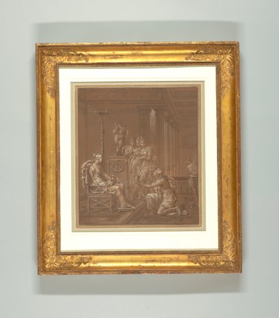 Dessin, conception de papier peint - Merry Joseph Blondel