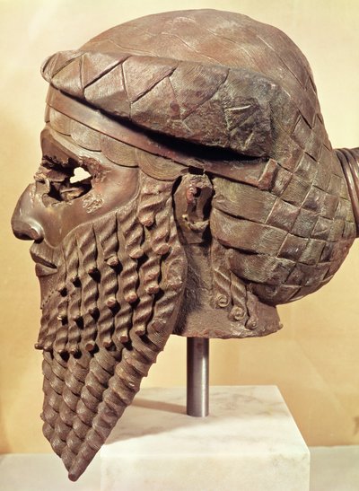 Tête de Sargon I (c.2334-2279 av. J.-C.) 2400-2200 av. J.-C. (cuivre) - Mesopotamian