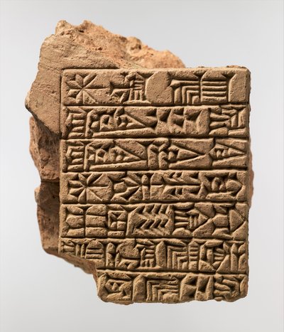Brique inscrite kassite avec inscription dédicatoire sumérienne d