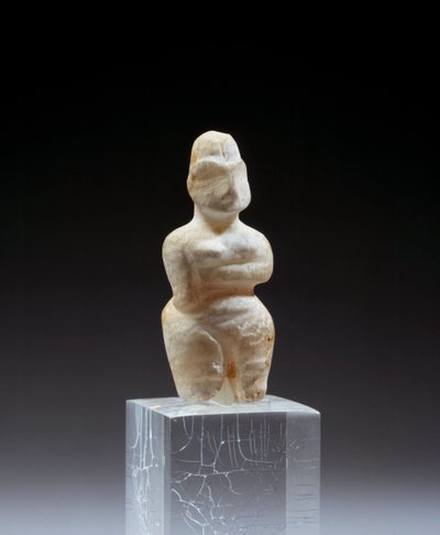 Mésopotamie : statuette féminine en albâtre - Mesopotamian Mesopotamian