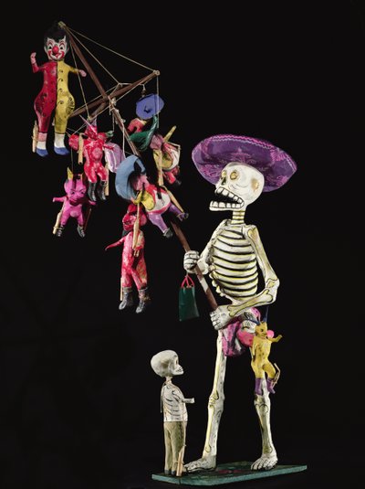 Jour des Morts : Vendeur de jouets, de Oaxaca - Mexican School
