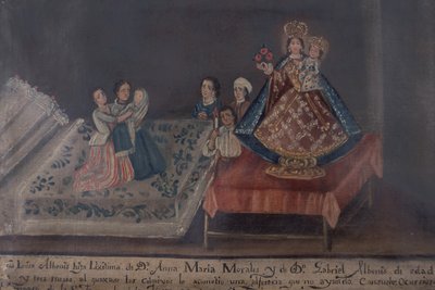 Peinture ex-voto, 1851 - Mexican School